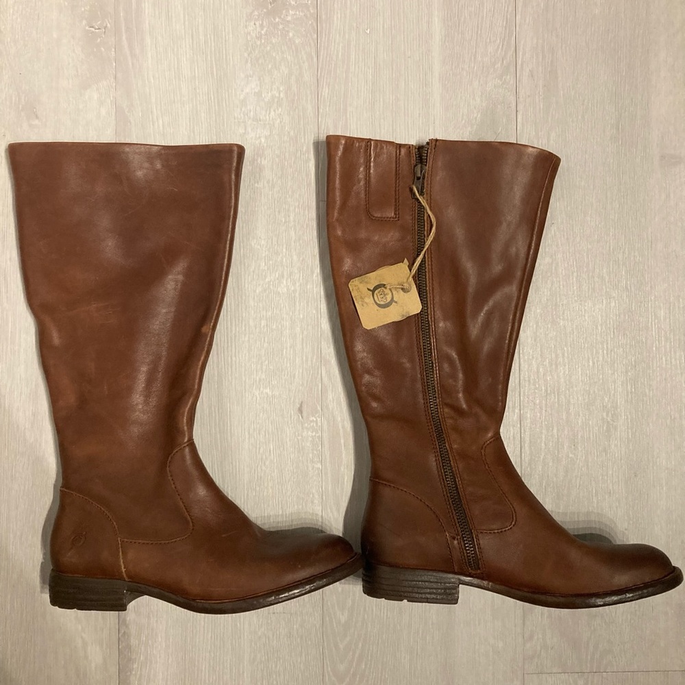 NWT Born North Boots Brown Sz 6 Ext Calf